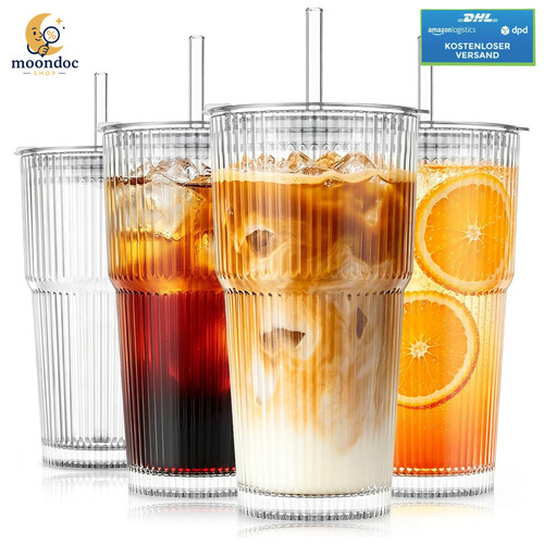 Glasbecher 600ml 2er - set, mit