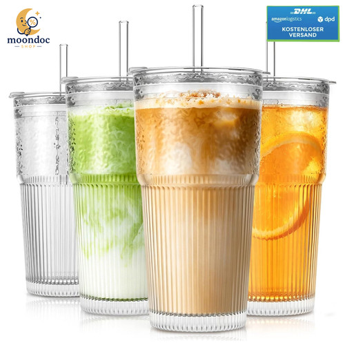 Glasbecher 600ml 2er set - glasbecher,
