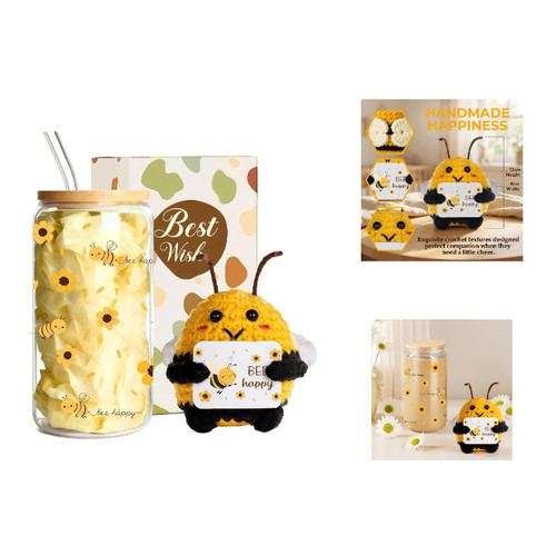 Glasbecher geschenkset bienen - glasbecher,