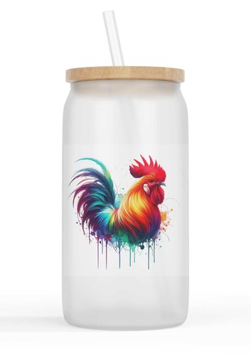 Glasbecher mit bambusdeckel - glasbecher,