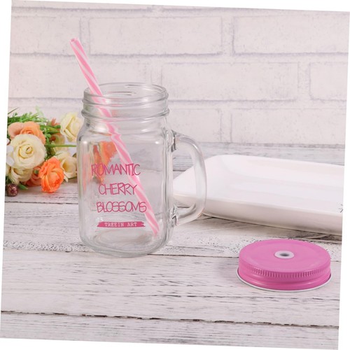 Glasbecher mit strohhalm und - glasbecher,