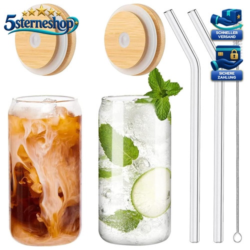 Bubble tea becher 2er set - becher, mit