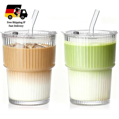 Glasbecher set stück - 2, 380ml