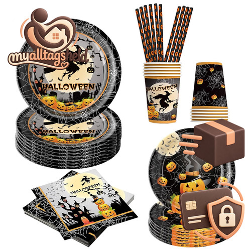 Halloween geschirr teiliges - halloween,