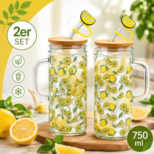 2er set trinkgläser 750ml - trinkgläser,