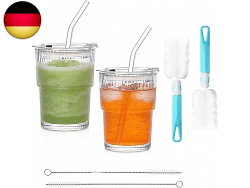 Geriffelte glasbecher 2 - geriffelte,